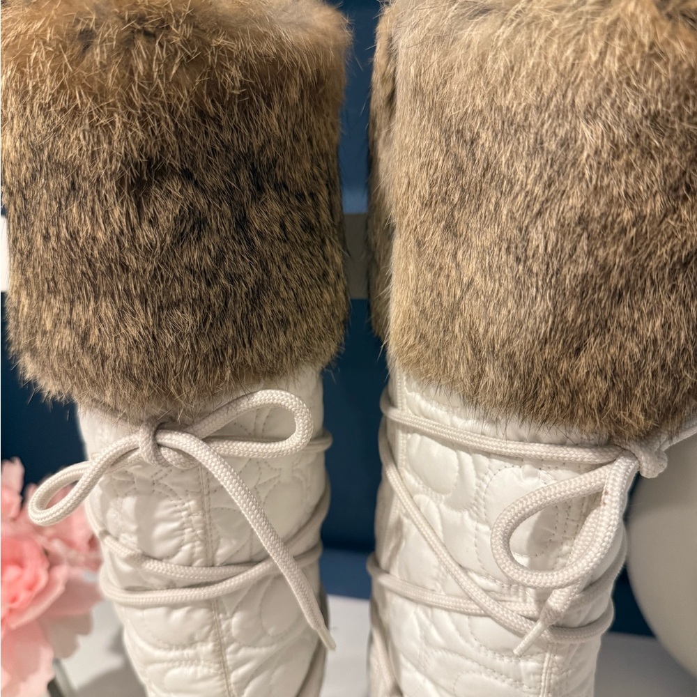 Vintage Sofie Fur Boots Coach 7.5 - Picture 9 of 12